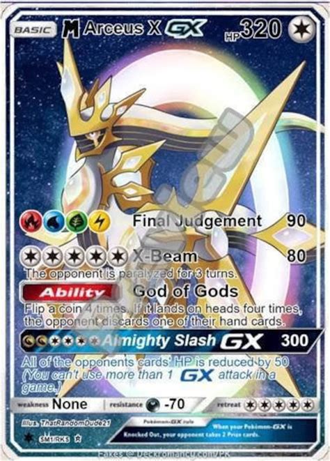 arceus x card